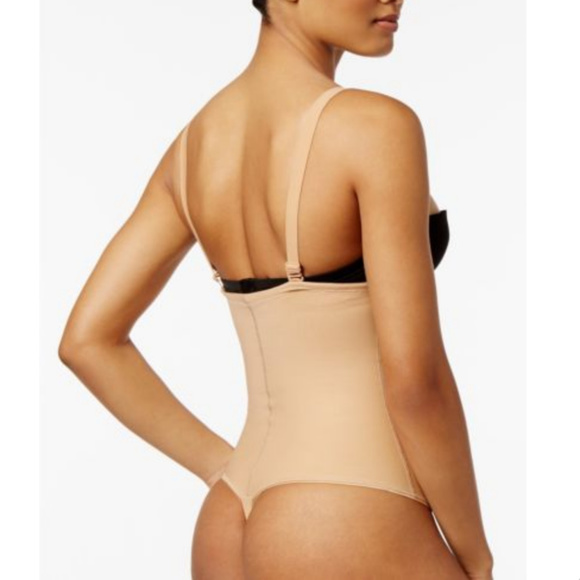 Firm Tummy-Control Thong-Style Bodysuit Shaper - Picture 1 of 7